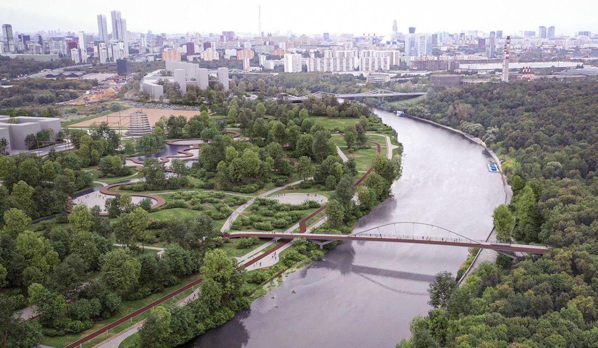 В Москве в Мневниковской пойме построят арочный мост