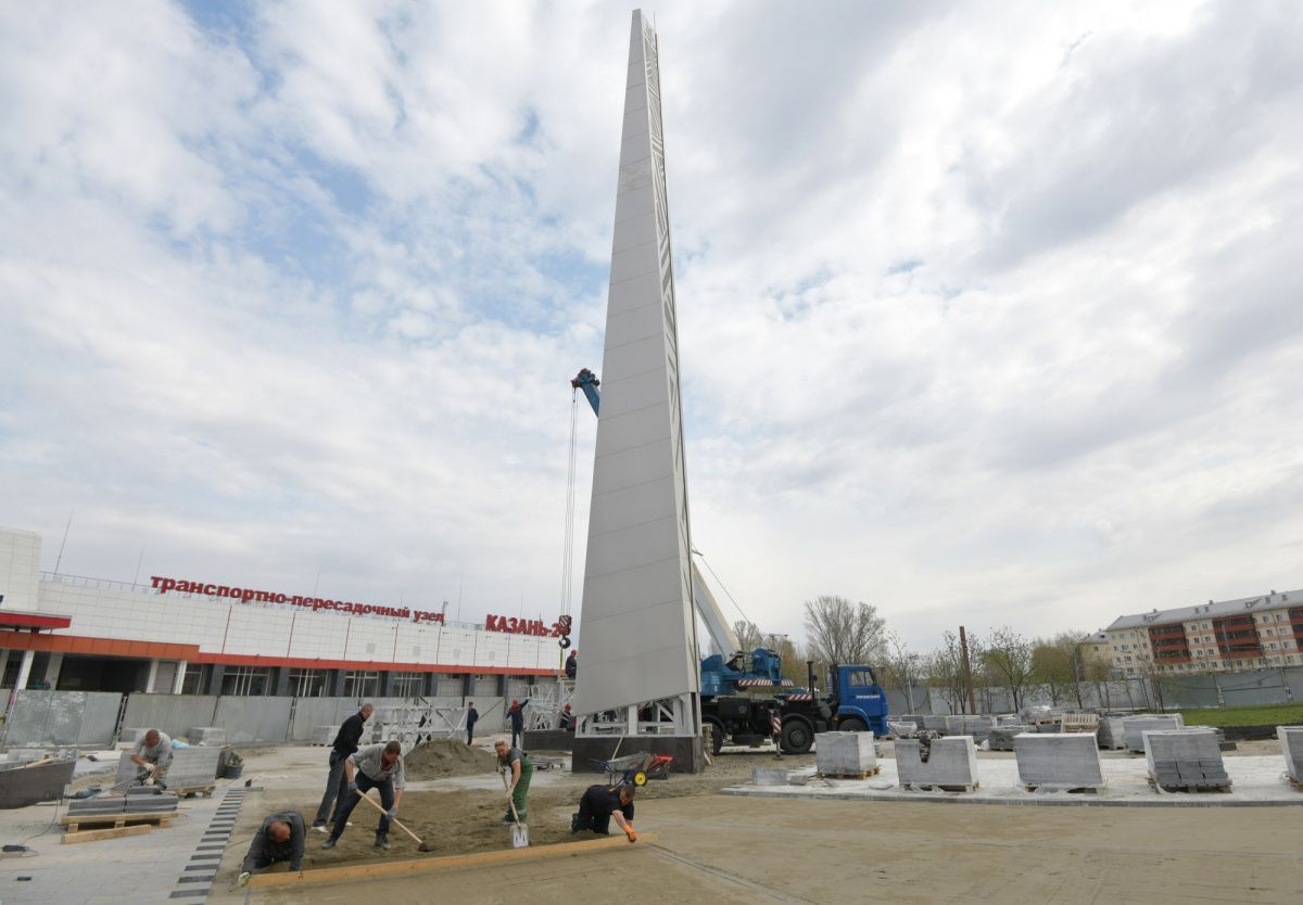 Стало известно, когда откроется стела «Казань – город трудовой доблести» 